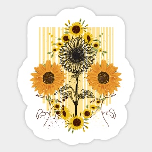 Little Aesthetic Sunflower Sticker